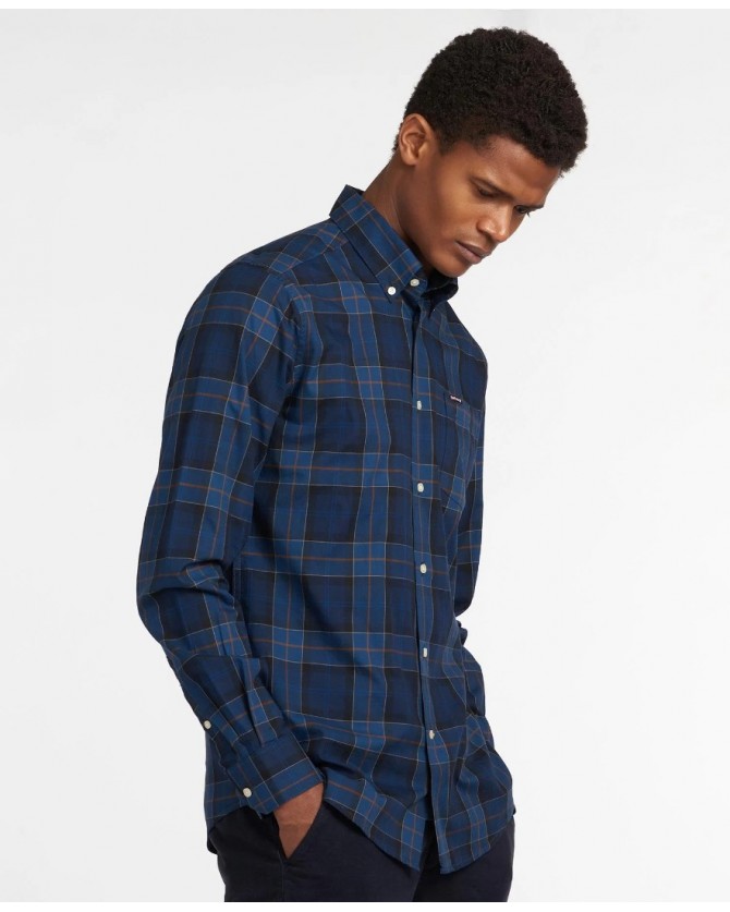 Πουκάμισο Barbour καρό Μπλε Wetherham Tailored Shirt MSH4982-BRTN54