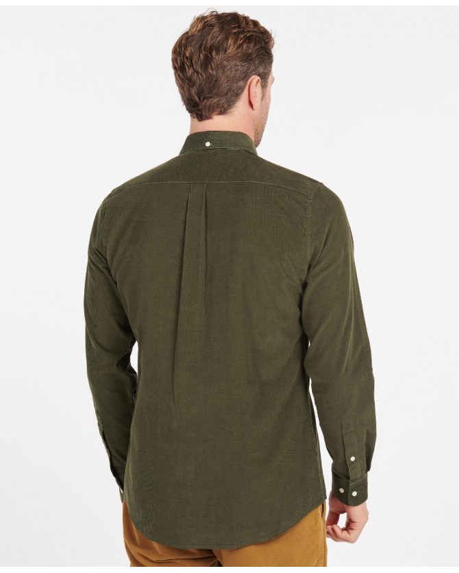 Πουκάμισο Barbour Κοτλέ Λαδί Ramsey Tailored Shirt MSH5001-BRGN91