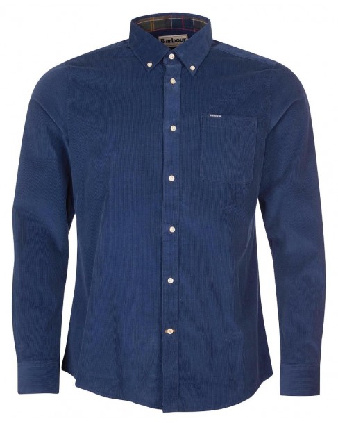 Πουκάμισο κοτλέ Barbour Μπλε Barbour Ramsey Tailored Shirt MSH5001-BRNY38