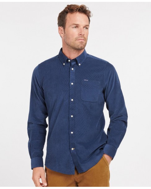 Πουκάμισο κοτλέ Barbour Μπλε Barbour Ramsey Tailored Shirt MSH5001-BRNY38