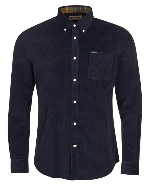 Πουκάμισο Barbour κοτλέ Σκούρο μπλε Ramsey Tailored Shirt  MSH5001-BRNY91