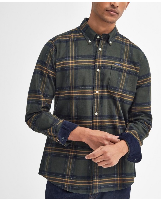 Πουκάμισο καρό Barbour Λαδί MSH5035-BROL51
