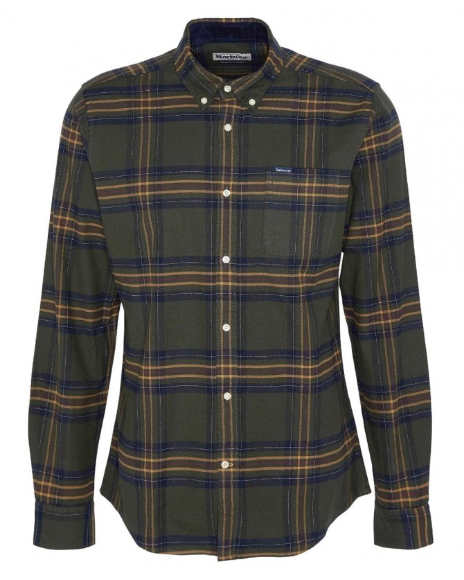 Πουκάμισο καρό Barbour Λαδί MSH5035-BROL51