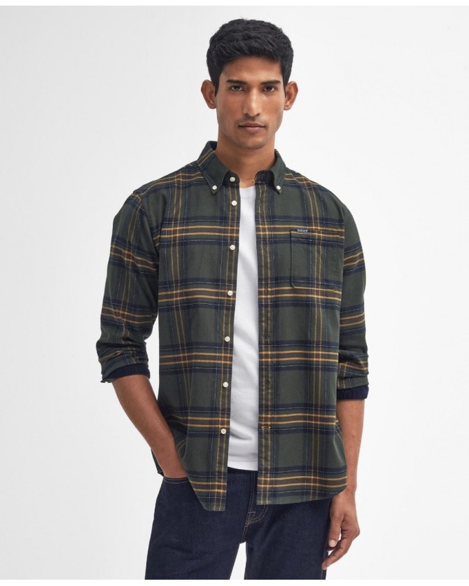 Πουκάμισο καρό Barbour Λαδί MSH5035-BROL51
