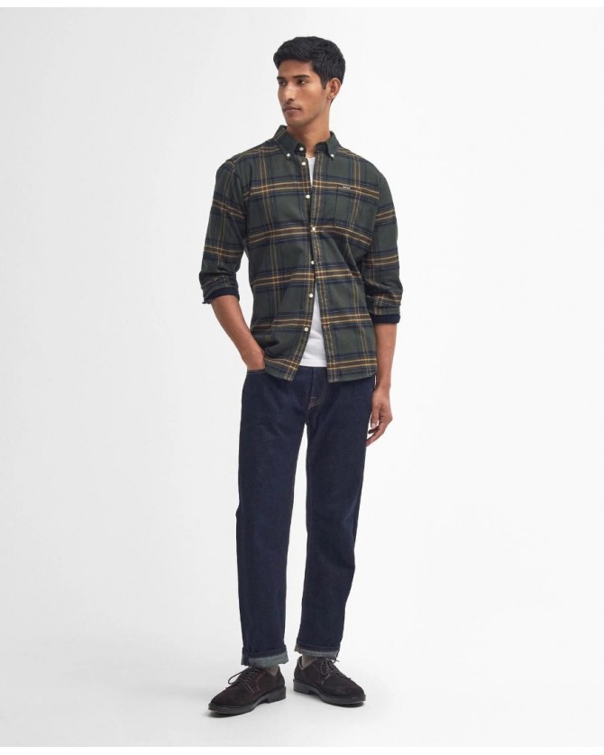 Πουκάμισο καρό Barbour Λαδί MSH5035-BROL51