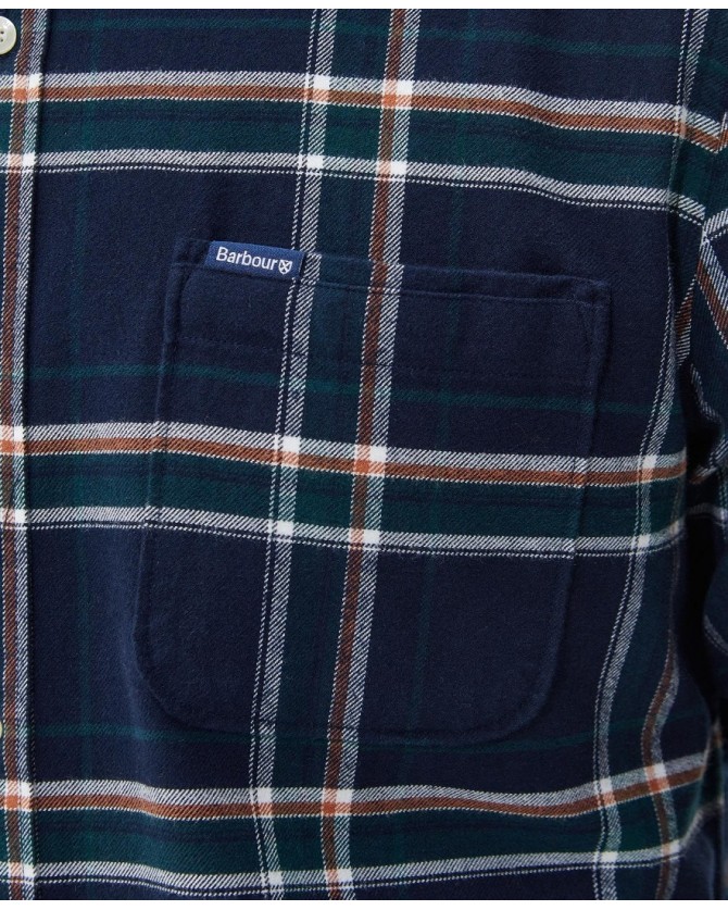 Πουκάμισο Barbour καρό Σκούρο μπλε Barbour Ronan Tailored Check Shirt MSH5037-BRBL53