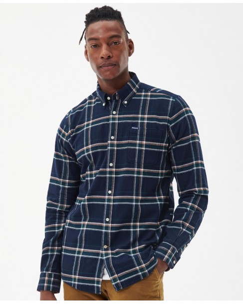 Πουκάμισο Barbour καρό Σκούρο μπλε Barbour Ronan Tailored Check Shirt MSH5037-BRBL53