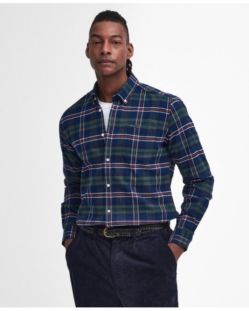 Πουκάμισο Barbour καρό Σκούρο μπλε MSH5037-BRBL91