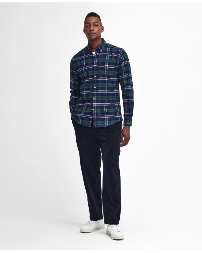 Πουκάμισο Barbour καρό Σκούρο μπλε MSH5037-BRBL91