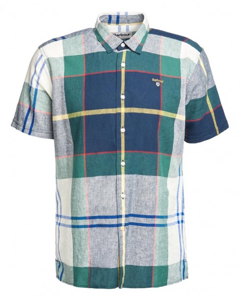 Πουκάμισο κοντομάνικο Barbour Πράσινο-Γκρι Barbour Marvin Tartan Shirt MSH5285-BRTN36