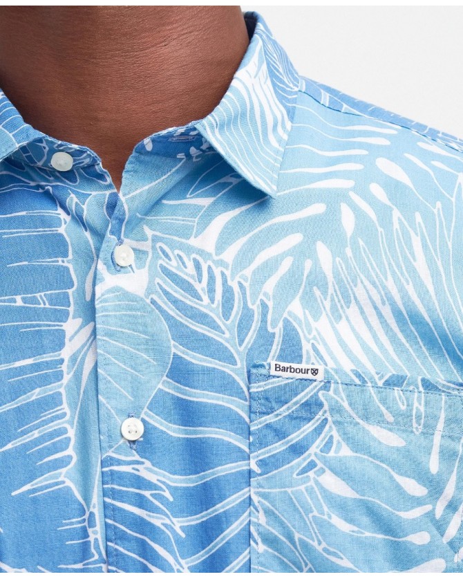Πουκάμισο κοντομάνικο Barbour Σιέλ MSH5287-BRBL33