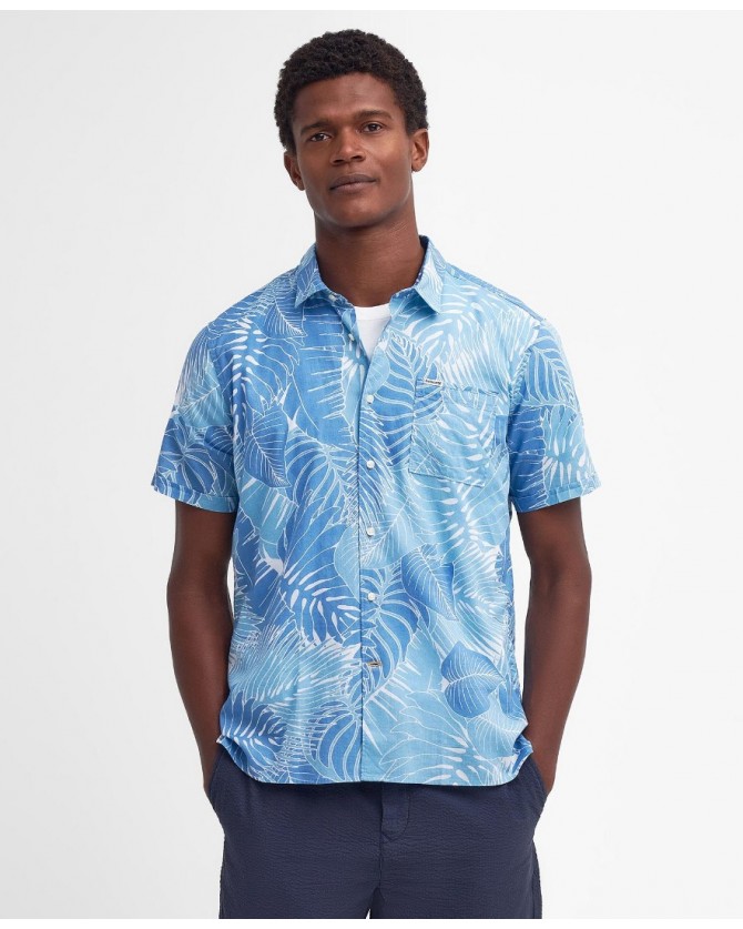 Πουκάμισο κοντομάνικο Barbour Σιέλ MSH5287-BRBL33