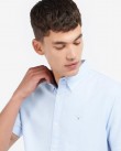 Πουκάμισο κοντομάνικο Barbour Σιέλ Barbour Oxford Short Sleeve Tailored Shirt MSH5313-BRBL32