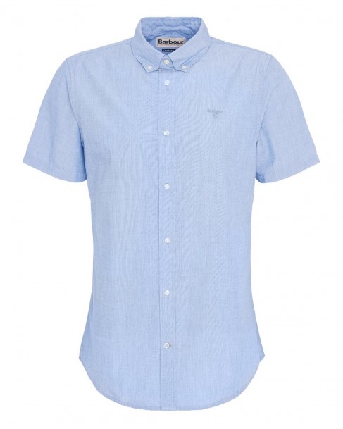 Πουκάμισο κοντομάνικο Barbour Σιέλ MSH5468-BRBL32.1
