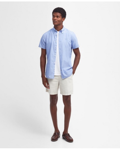 Πουκάμισο κοντομάνικο Barbour Σιέλ MSH5468-BRBL32.1