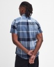 Πουκάμισο κοντομάνικο Barbour Καρό Μπλε Doughill Short-Sleeved Shirt MSH5469-BRTN22