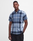 Πουκάμισο κοντομάνικο Barbour Καρό Μπλε Doughill Short-Sleeved Shirt MSH5469-BRTN22