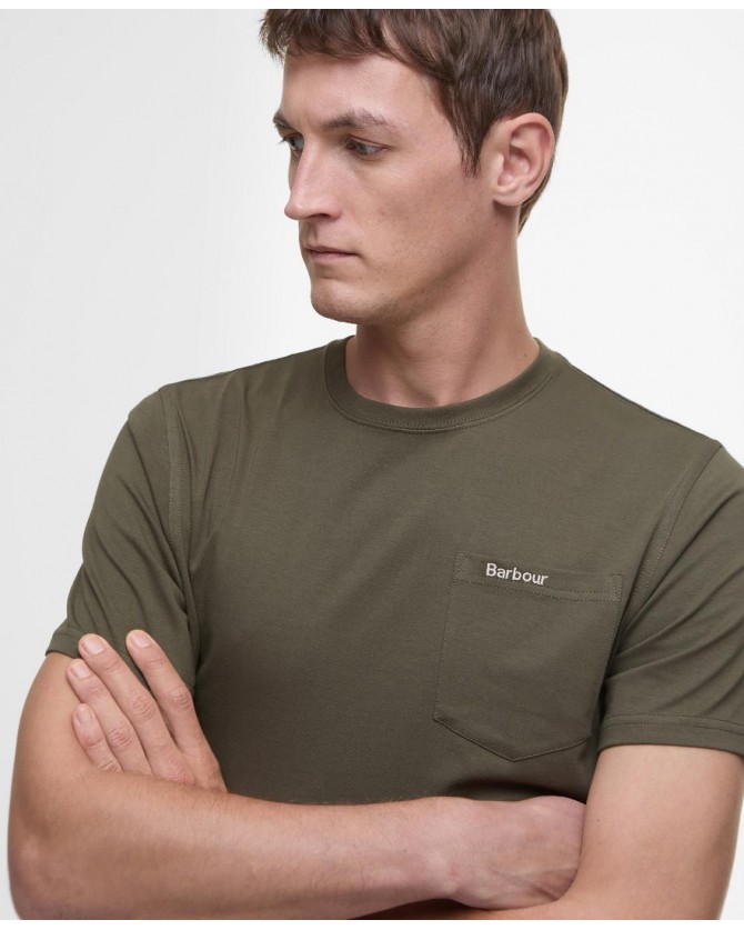 T-shirt Barbour Λαδί MTS1114-BRGN84.1