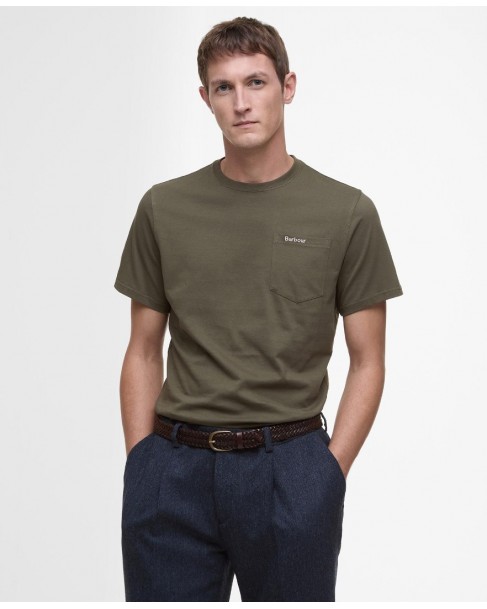 T-shirt Barbour Λαδί MTS1114-BRGN84.1
