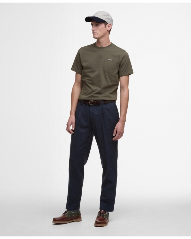 T-shirt Barbour Λαδί MTS1114-BRGN84.1