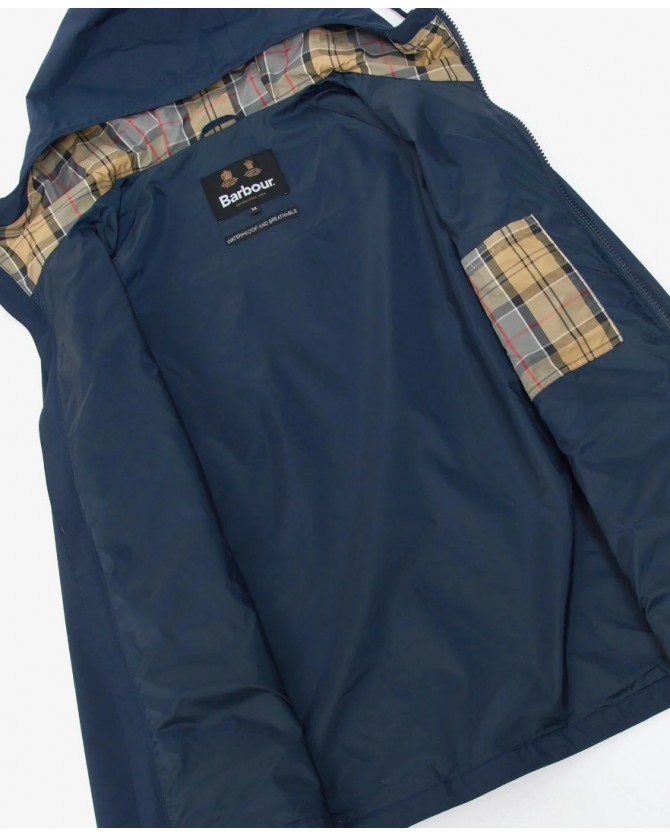 Μπουφάν ανδρικό Barbour Σκούρο μπλε Hooded Domus Waterproof Jacket MWB1003-BRNY73