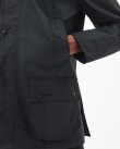 Μπουφάν κερωμένο Barbour Μαύρο Barbour Ashby Wax Jacket MWX0339-BRBK72