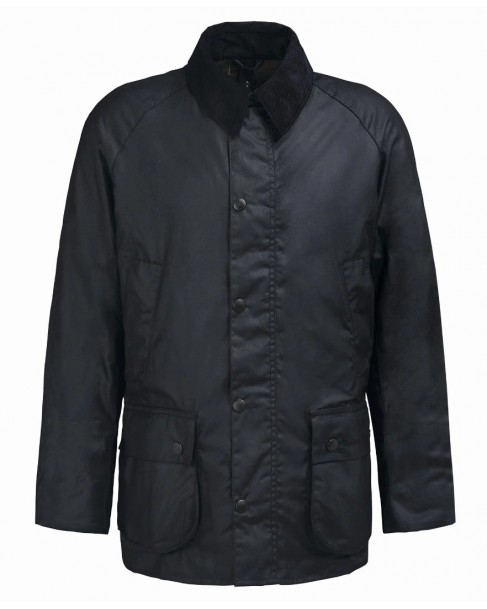 Μπουφάν κερωμένο Barbour Μαύρο Barbour Ashby Wax Jacket MWX0339-BRBK72