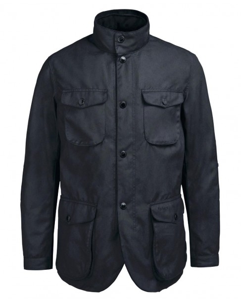 Μπουφάν Barbour κερωμένο Μαύρο Barbour Ogston Waxed Cotton Jacket MWX0700-BRBK11