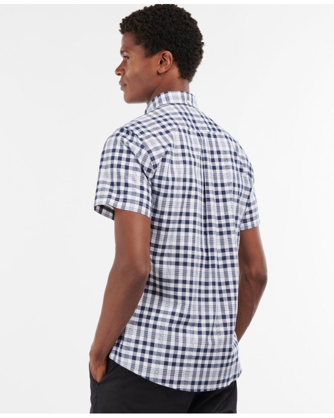 Πουκάμισο κοντομάνικο Barbour Μπλε MIDDLETON SHORT SLEEVE TAILORED SHIRT MSH5087-BRNY91