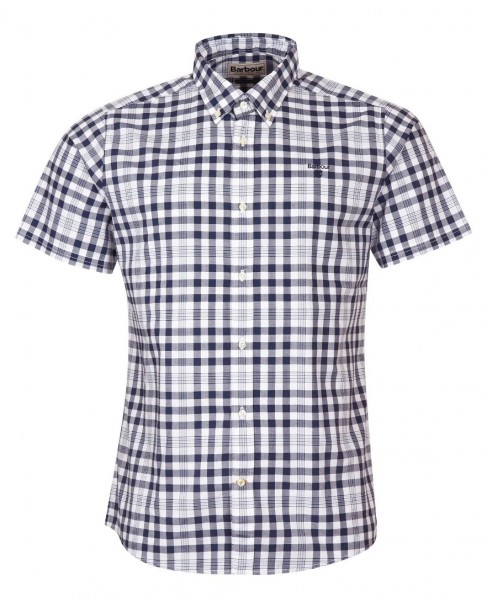 Πουκάμισο κοντομάνικο Barbour Μπλε MIDDLETON SHORT SLEEVE TAILORED SHIRT MSH5087-BRNY91