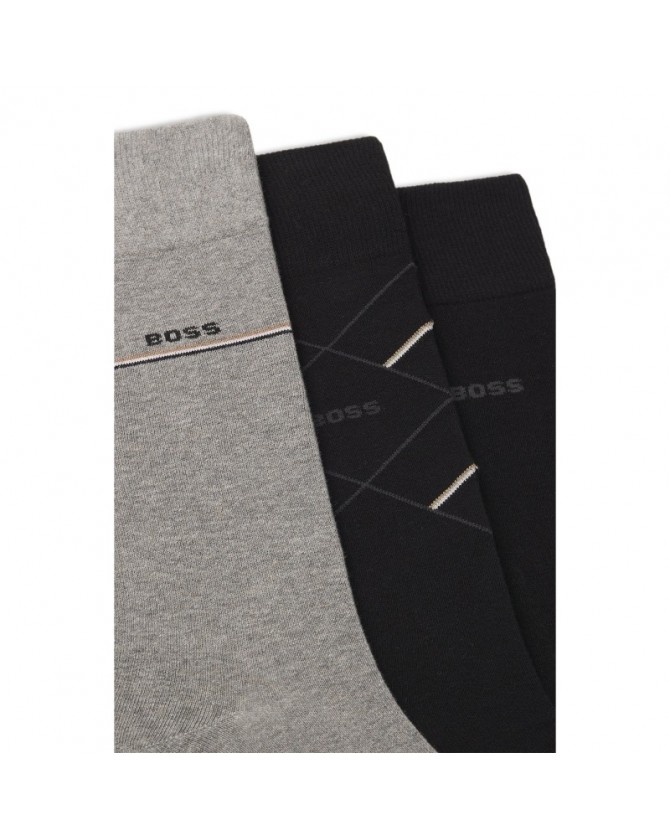 Κάλυσες σετ 3 τεμαχίων Μαύρες-Γκρι 3PRS Giftset Icon CC 50547840-001