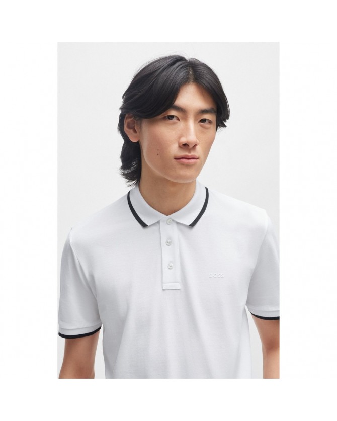 Polo t-shirt Boss Λευκό Parlay 190 50494697-101