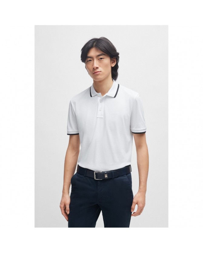 Polo t-shirt Boss Λευκό Parlay 190 50494697-101