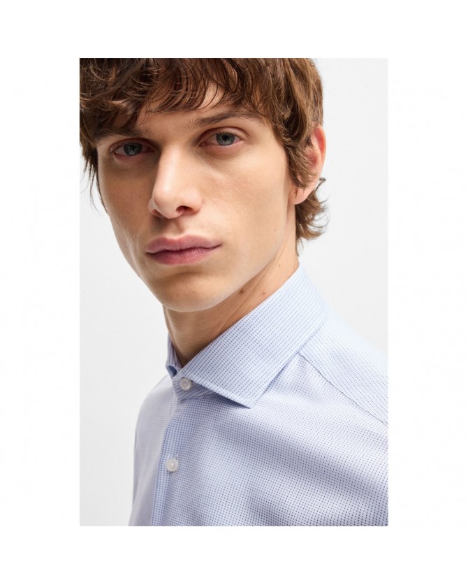 Πουκάμισο Boss Σιέλ H-JOE-spread-C1-222 50532839-450