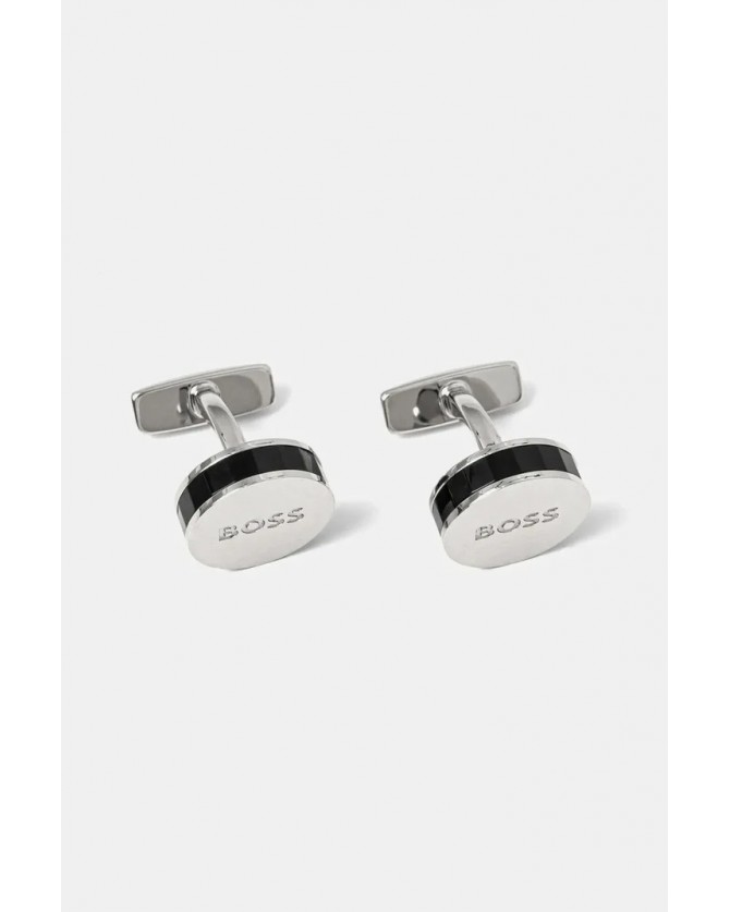 Μανικετοκούμπα Boss Μαύρα  B-FACEDROUND-CUF 50538539-001