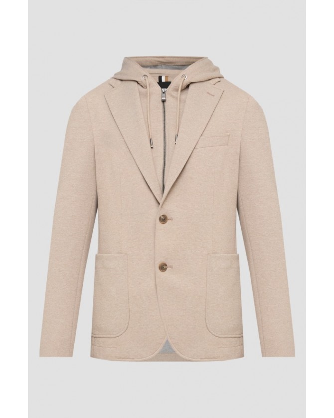 Σακάκι Boss Μπεζ C-Hanry-J-Hoodie253F 50562499-252
