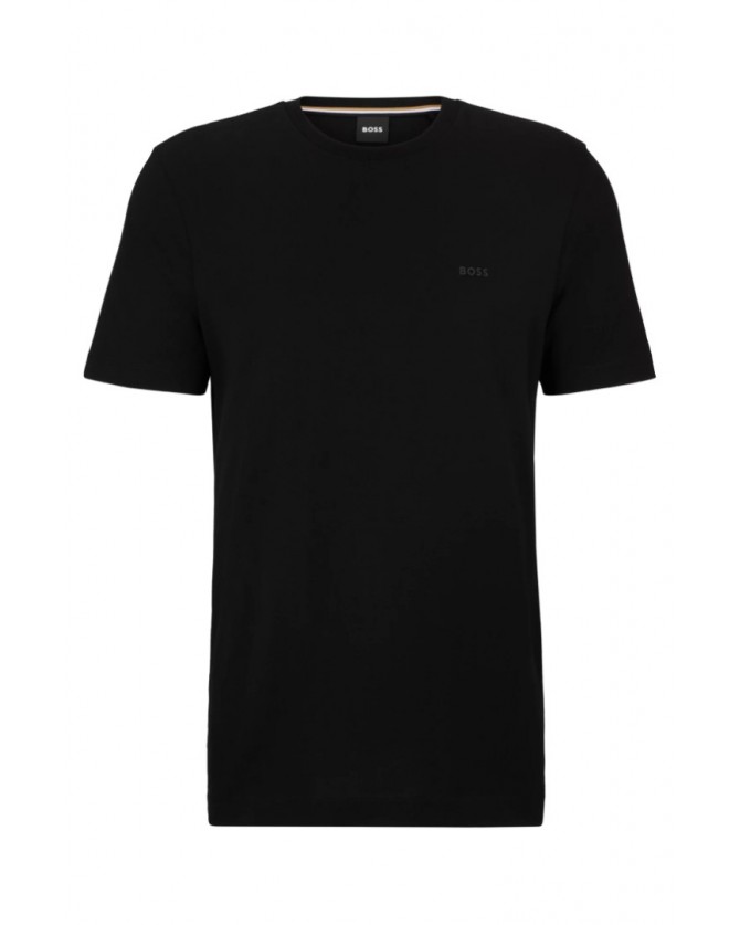 T-shirt Boss Μαύρο Thompson 01 50468347-001 Regular fit