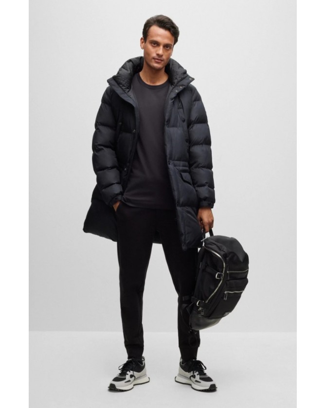 T-shirt Boss Μαύρο Thompson 01 50468347-001 Regular fit