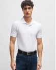 Polo t-shirt Boss Λευκό Pallas 50468362-100 Regular fit