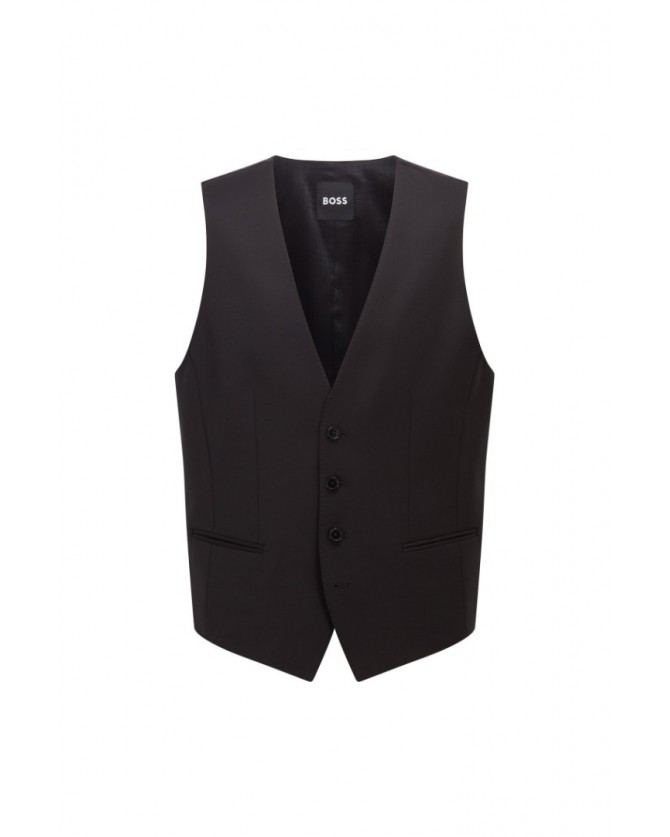 Γιλέκο κοστουμιού Boss Μαύρο H-Huge Vest B1 50469160-001
