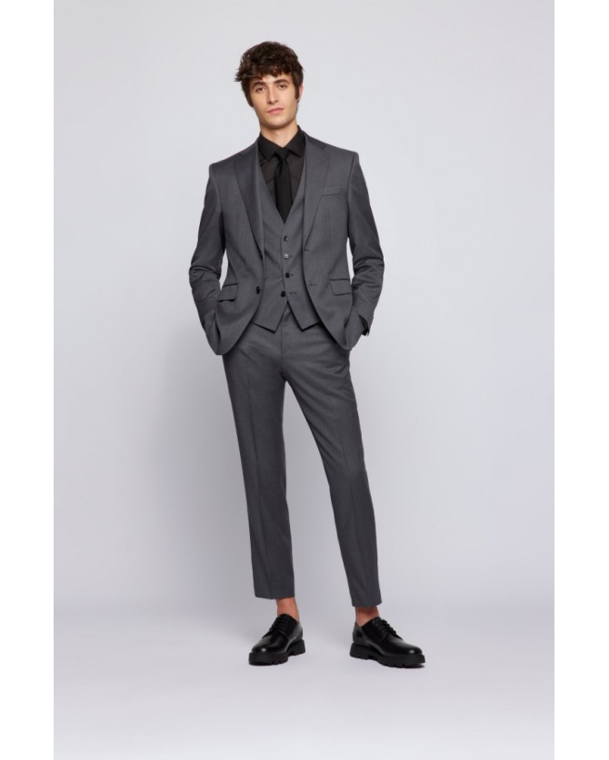 Παντελόνι κοστουμιού Γκρι Boss  H-GENIUS 50469174-021