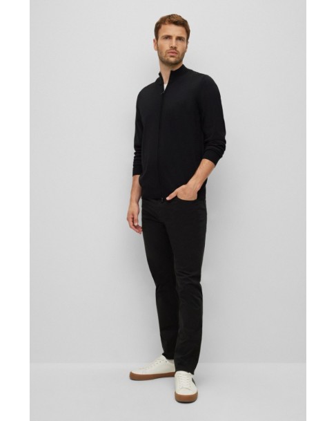 Ζακέτα πλεκτή Boss Μαύρη Balonso-L 50476347-001