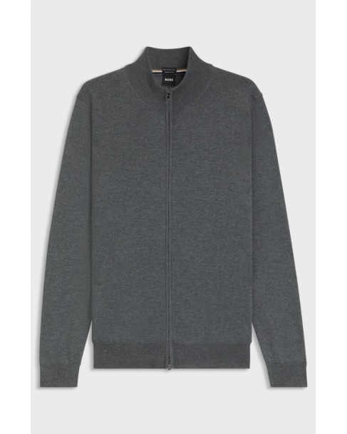 Ζακέτα πλεκτή Boss Γκρι Balonso-L 50476347-030