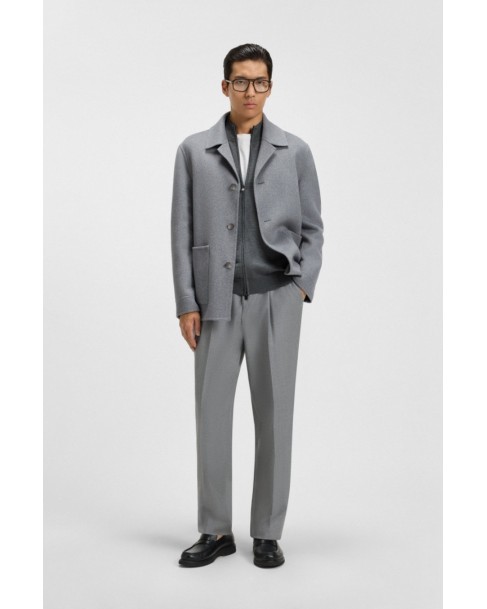 Ζακέτα πλεκτή Boss Γκρι Balonso-L 50476347-030