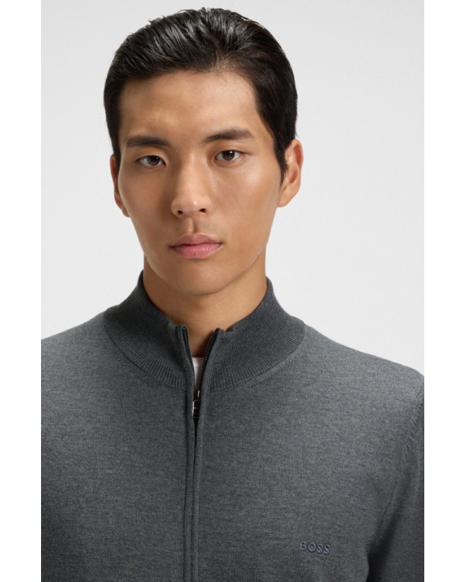 Ζακέτα πλεκτή Boss Γκρι Balonso-L 50476347-030