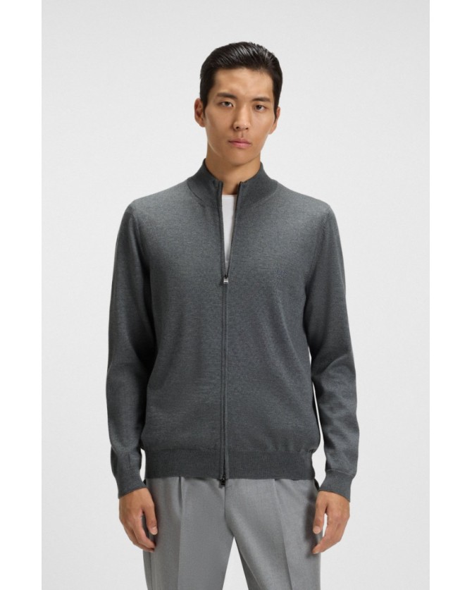 Ζακέτα πλεκτή Boss Γκρι Balonso-L 50476347-030