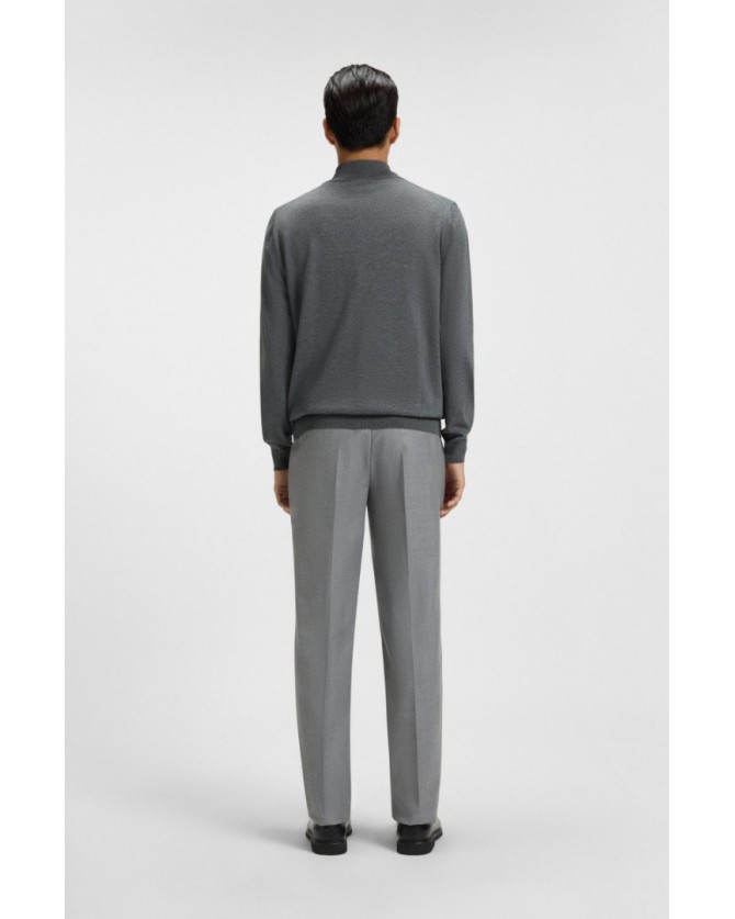 Ζακέτα πλεκτή Boss Γκρι Balonso-L 50476347-030