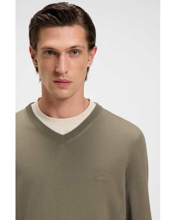 Πλεκτό Boss Μπεζ  Baram-L 50476363-245