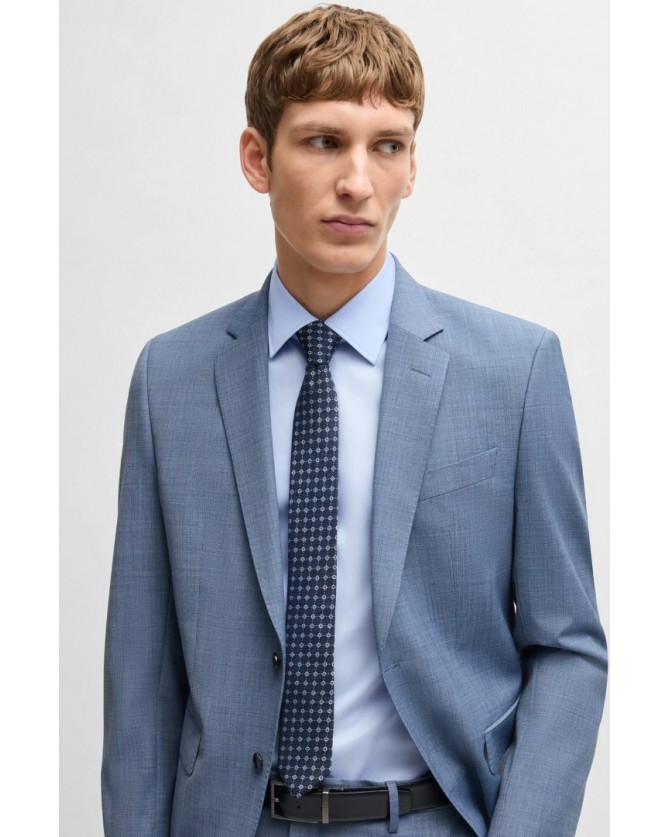 Πουκάμισο Boss Σιέλ 50479922-450 BUSINESS SHIRTS H-HANK