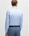 Πουκάμισο Boss Σιέλ 50479922-450 BUSINESS SHIRTS H-HANK